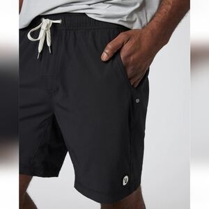 Vuori Kore Shorts Unlined, Black, Size Lg